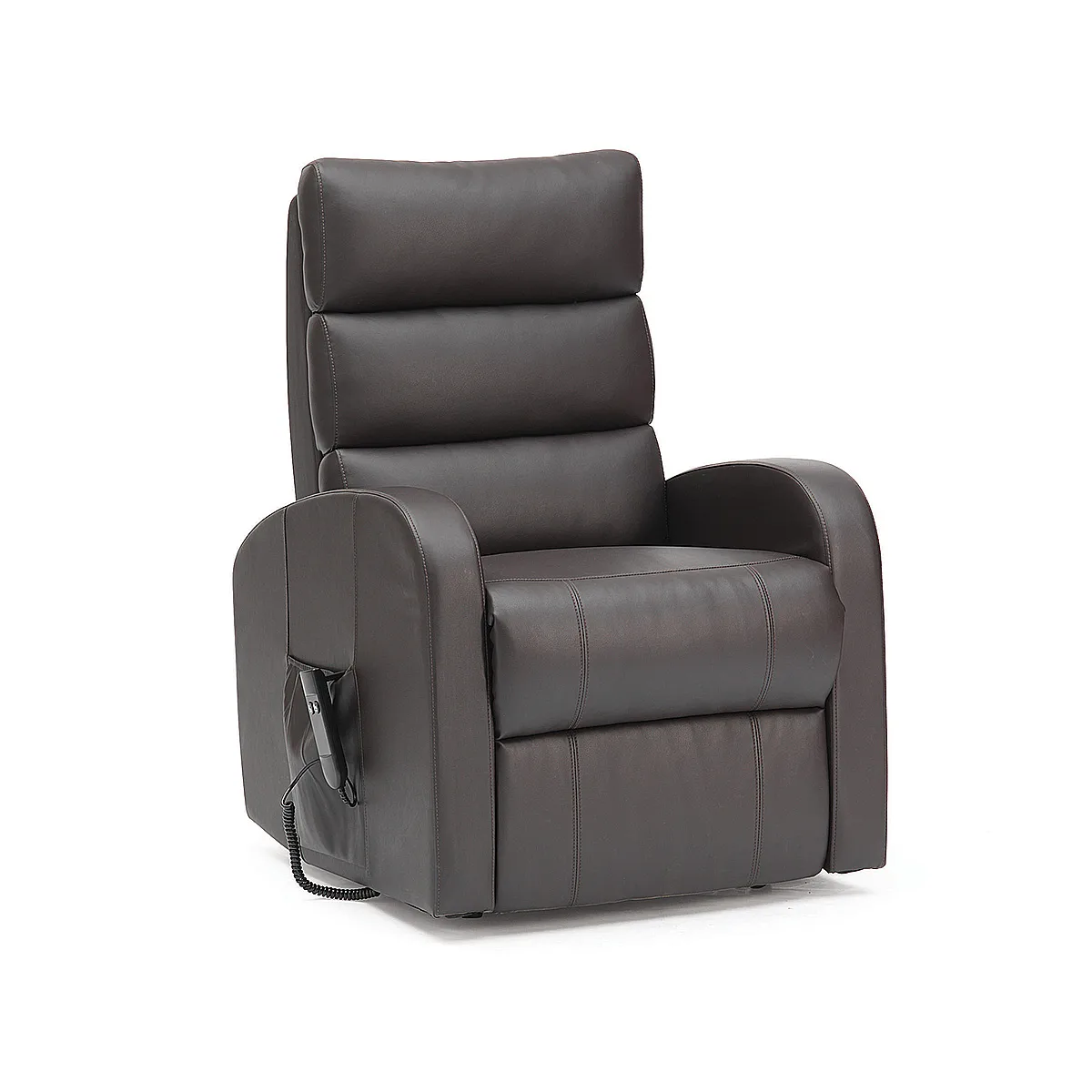 Three Tier Back Rise and Recline Chair in Brown PU.jpg